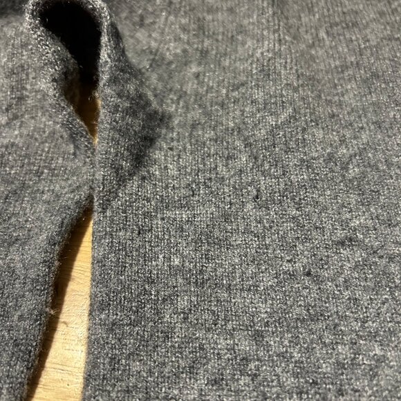 Womens RtA Charcoal Gray Metallic Silver Pure Cashmere Crew Sweater S - Picture 10 of 14